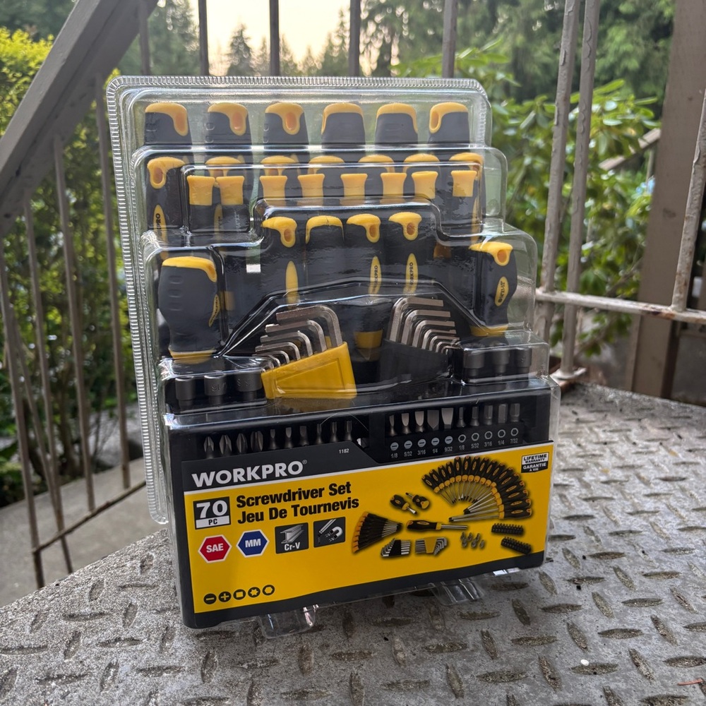 New WORKPRO 70 Screwdriver Set SAE&MM